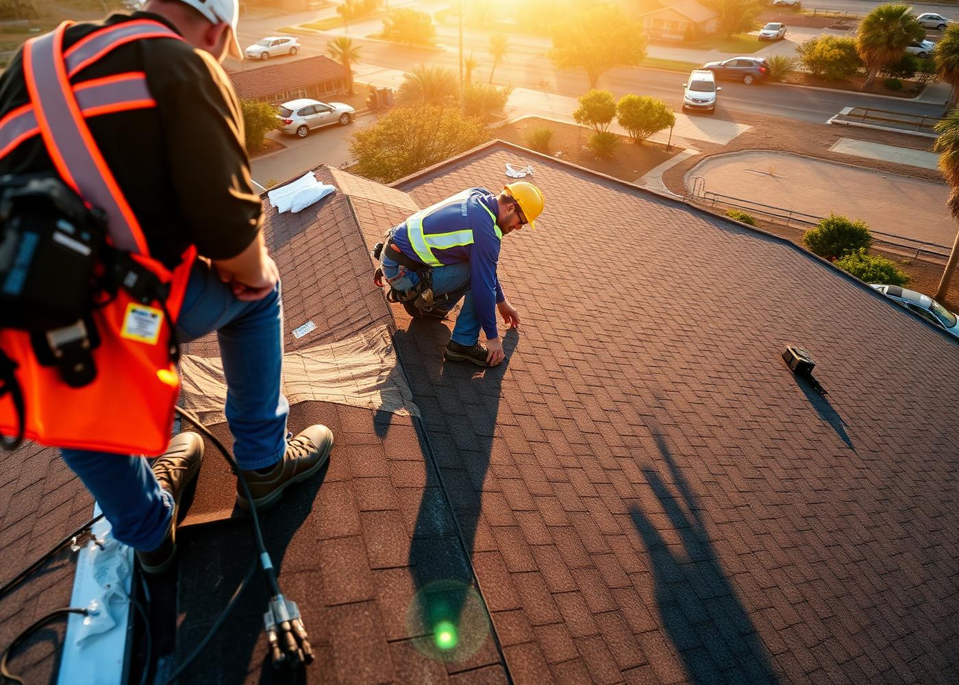 Allison Roofing crew on the job